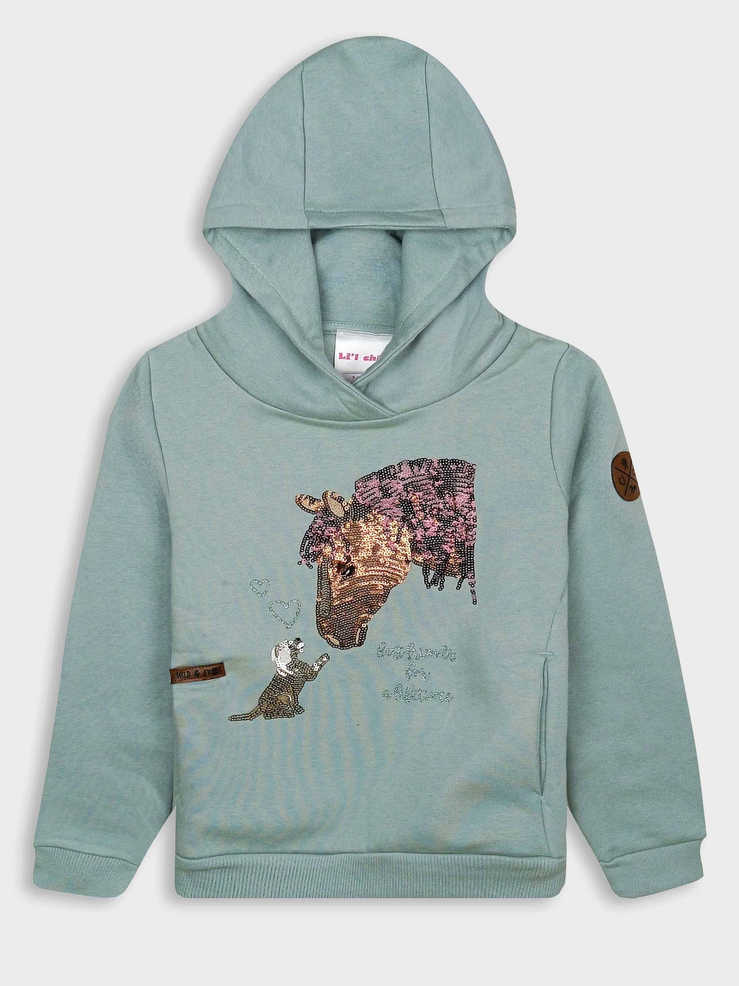 Girls Hooded Sweatshirt