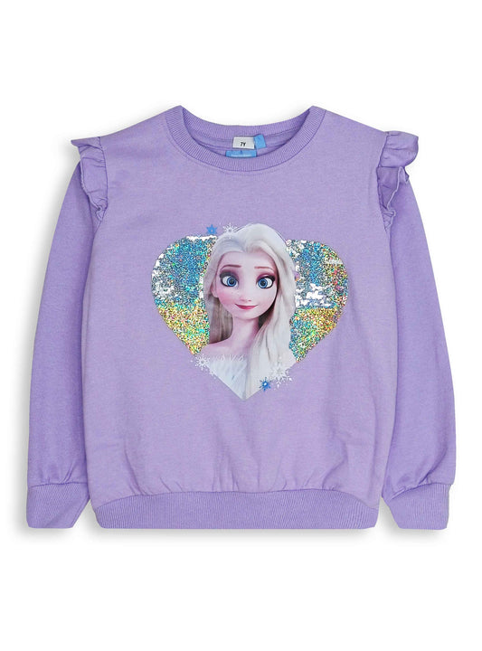 Girls brushed Pullover Sweatshirt  Lilac