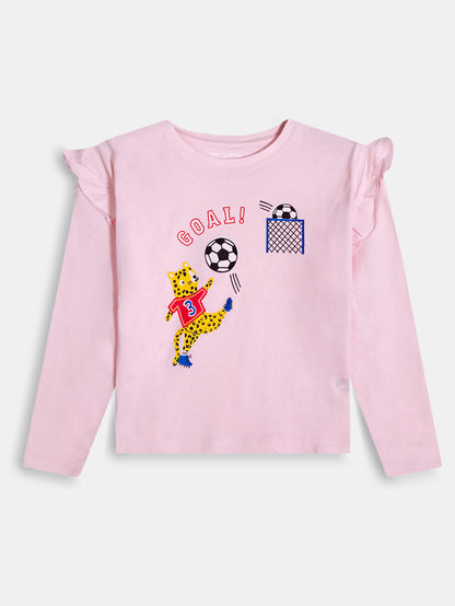 Girls Ruffle Long Sleeve Top