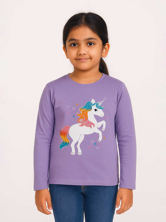 Girls Long Sleeve Printed T-Shirts