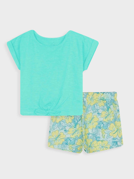 Girls Printed Shorty Sets