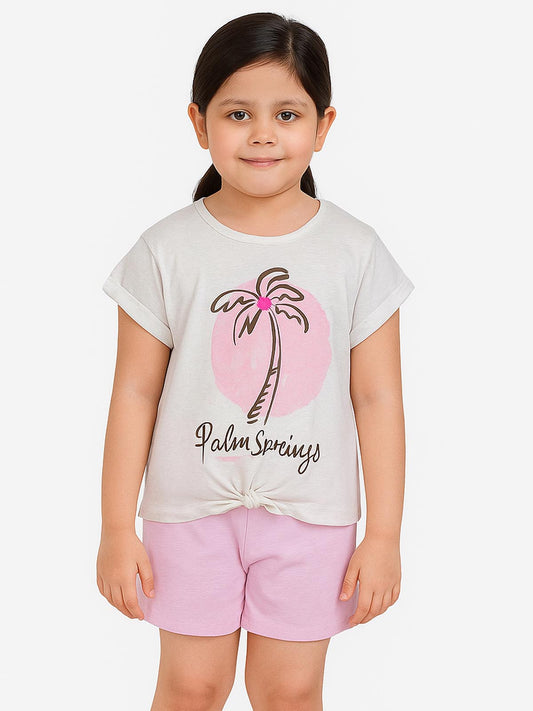 Girls Printed Shorty Sets