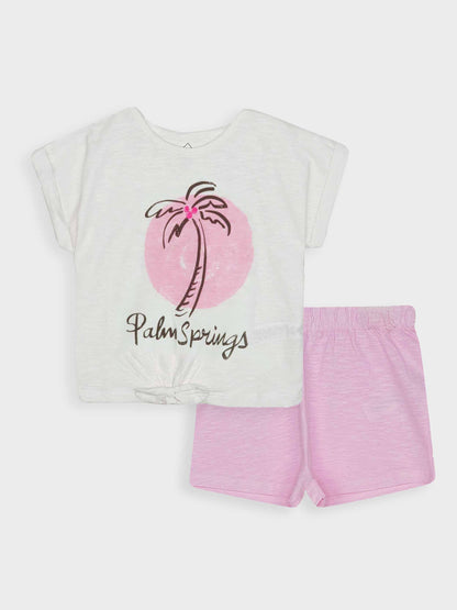 Girls Printed Shorty Sets