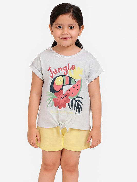 Girls Printed Shorty Sets