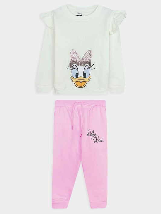 Girls Printed Jogging Set