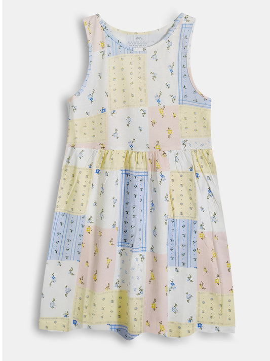Girls Floral AOP Dress