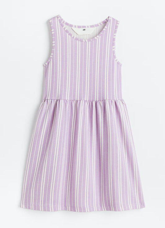 Girls Vertical Striped Dress