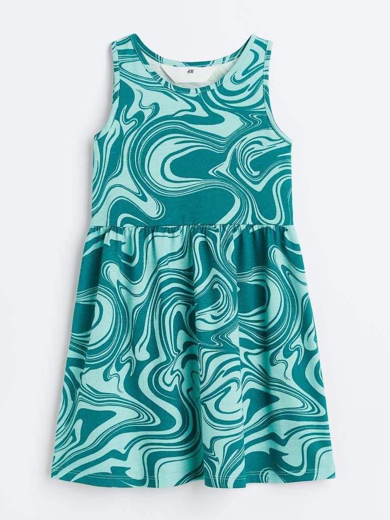 Girls Printed Dress Mixed