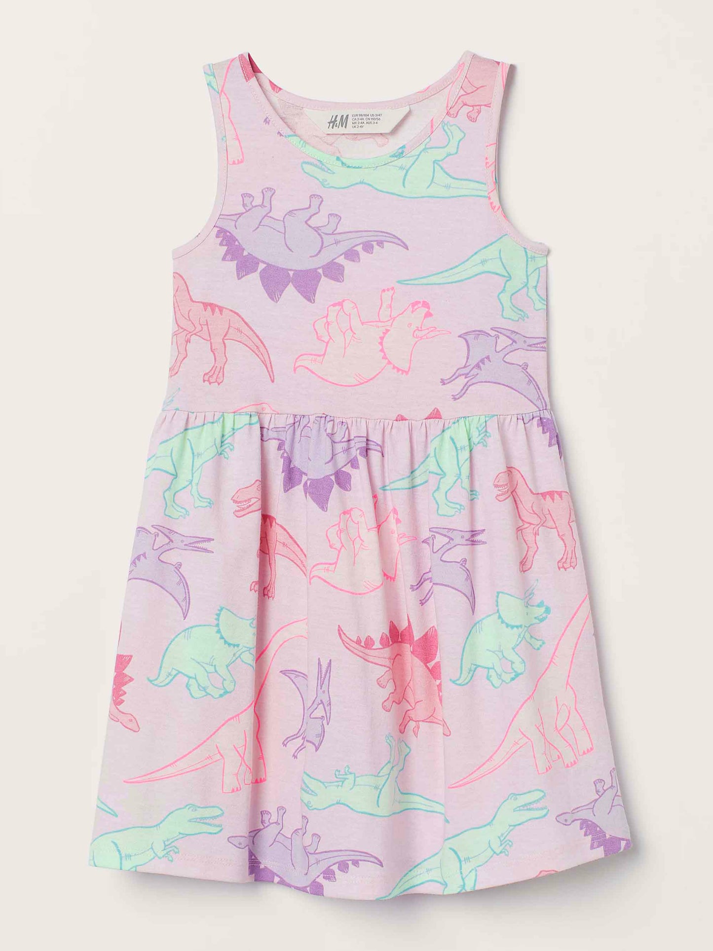 Girls Printed Dress Mixed