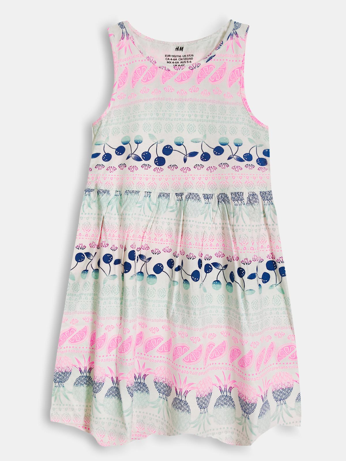 Girls Printed Dress Mixed