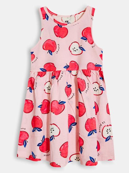 Girls Printed Dress Mixed