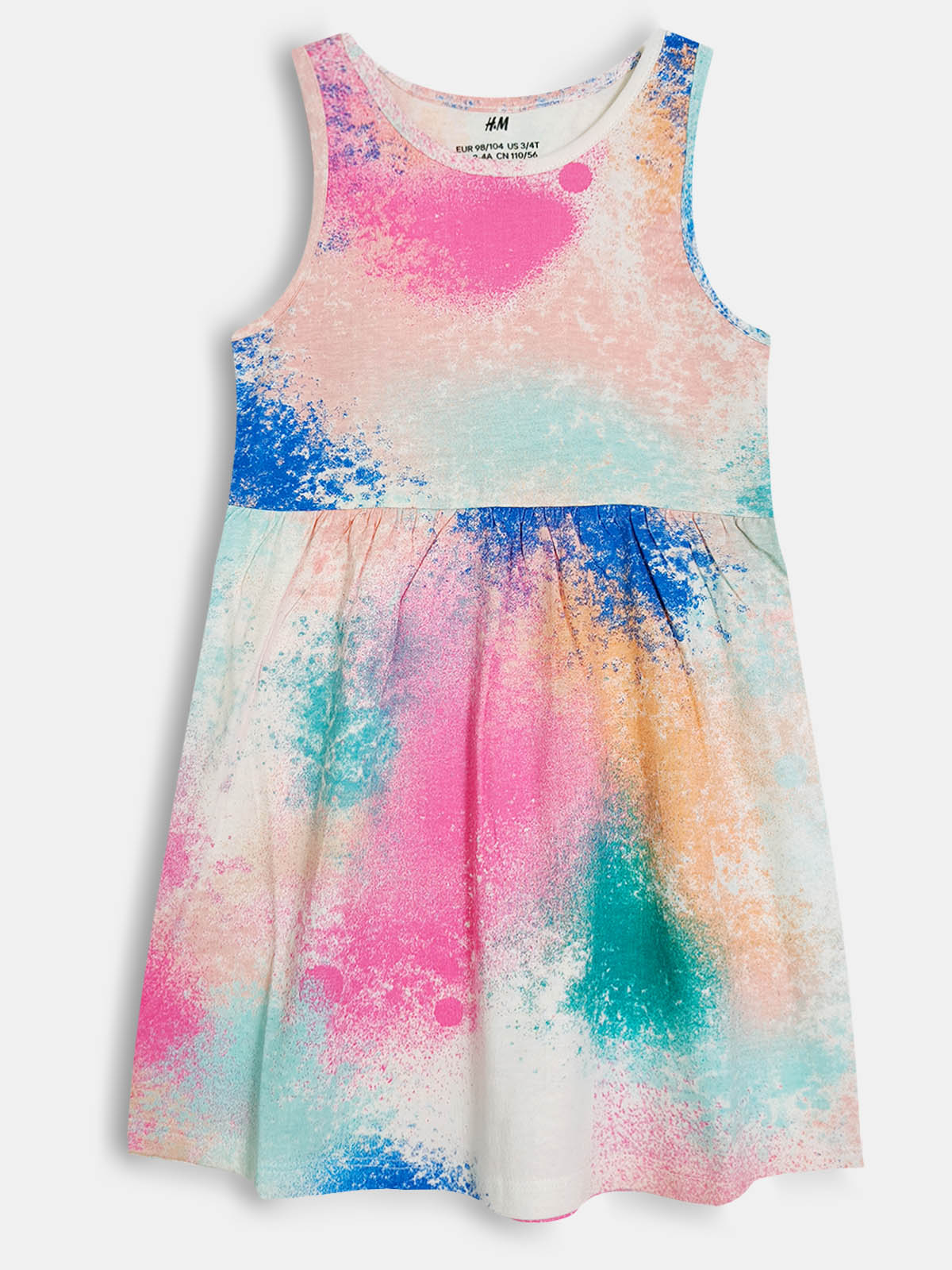 Girls Printed Dress Mixed