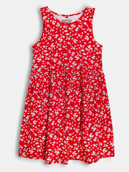 Girls Printed Dress Mixed