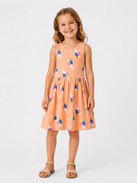 Girls Printed Dress