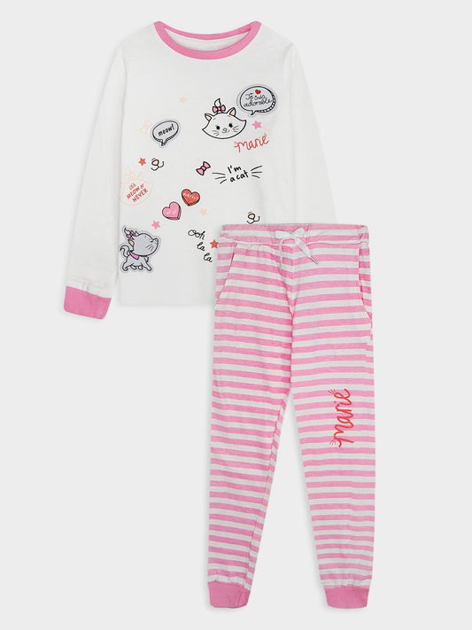 Girls Printed Pyjama Set