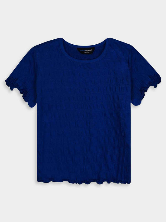 Girls Smocked Navy Top