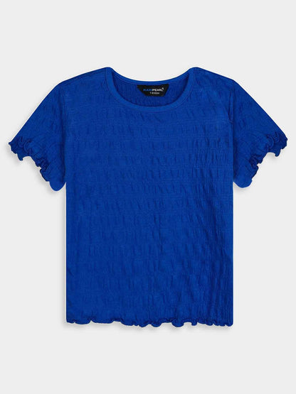 Girls Smocked Blue Top