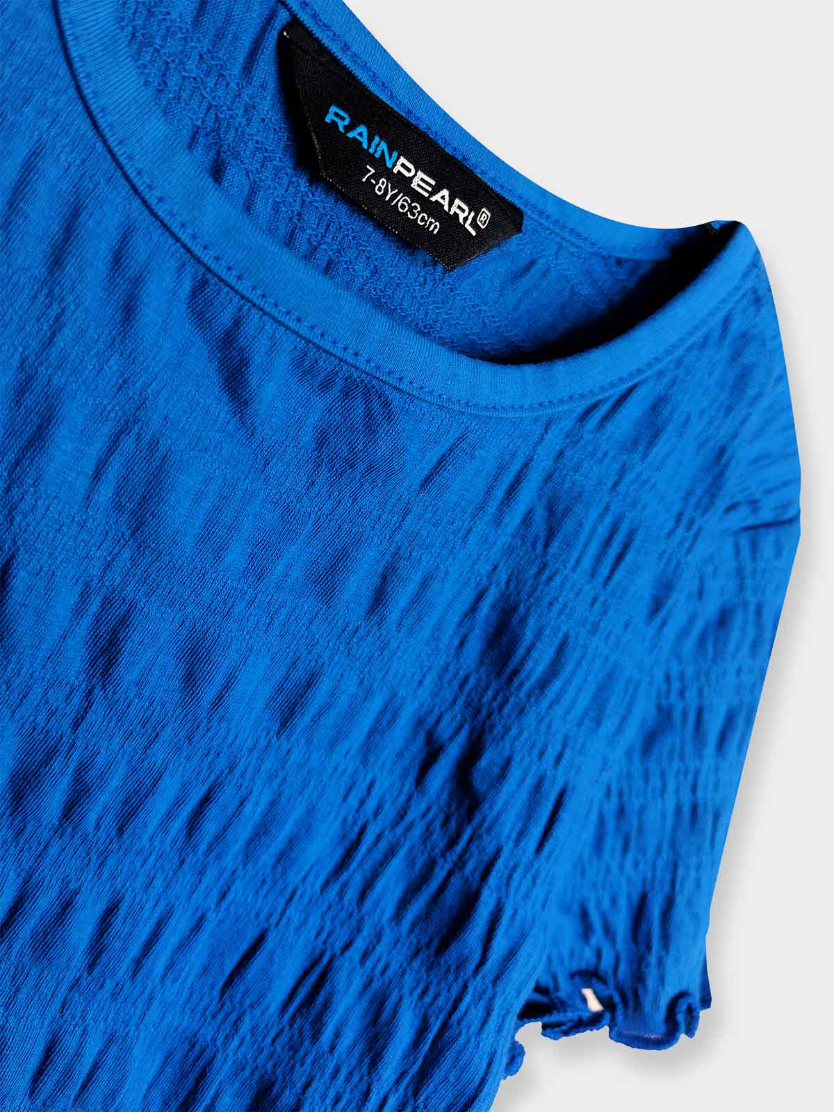 Girls Smocked Blue Top