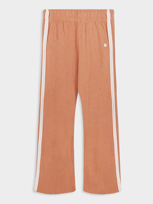 Girls Fleece Brown Sweatpant