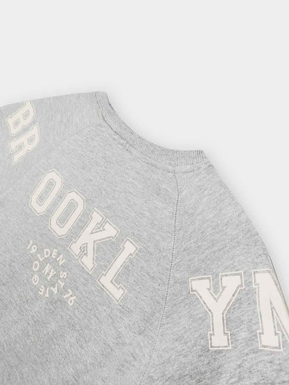 Girls Grey Pullover Fleece Sweartshirt