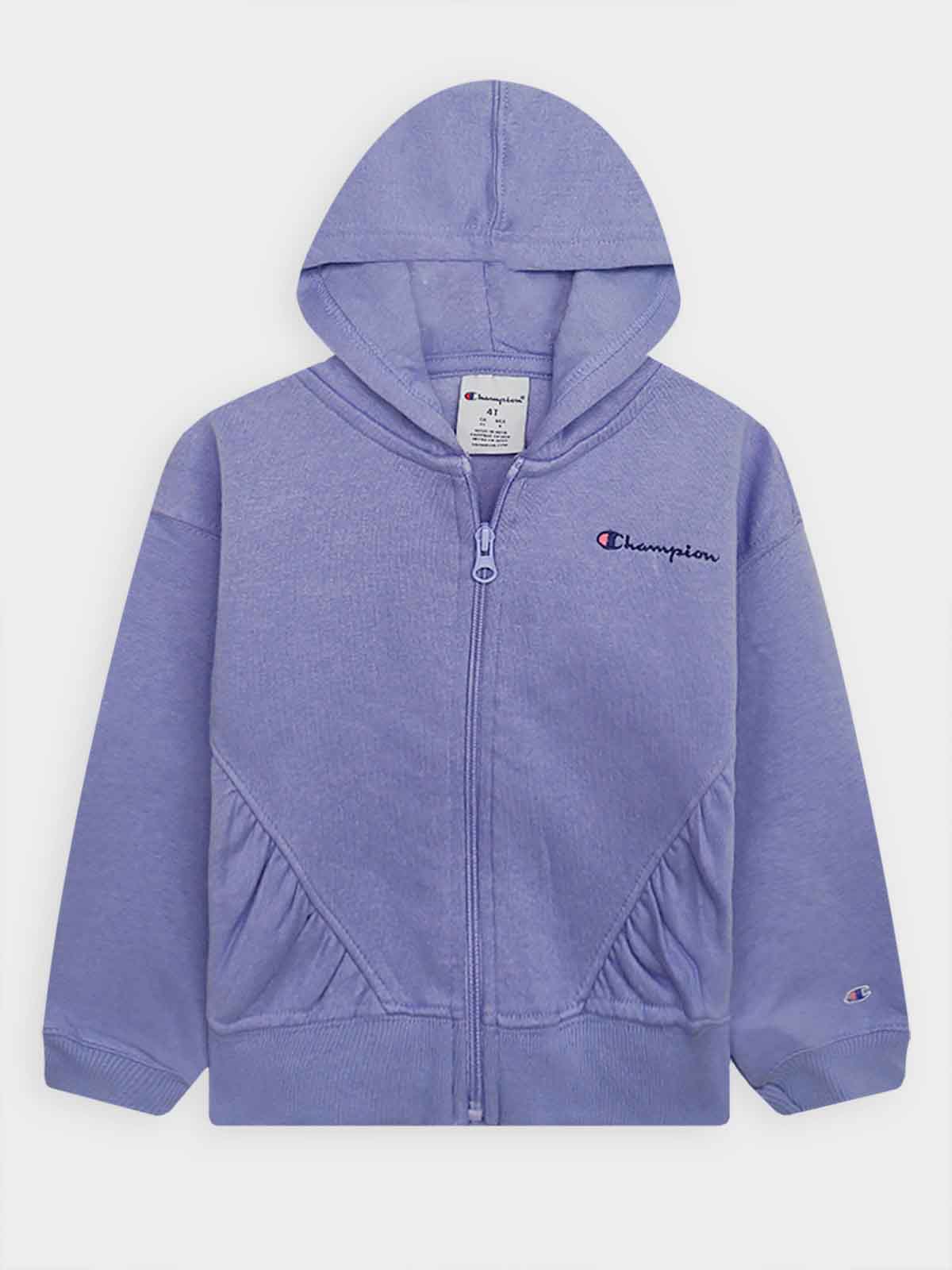 Girls Fullzipper Hooded Lilac Jogging Set