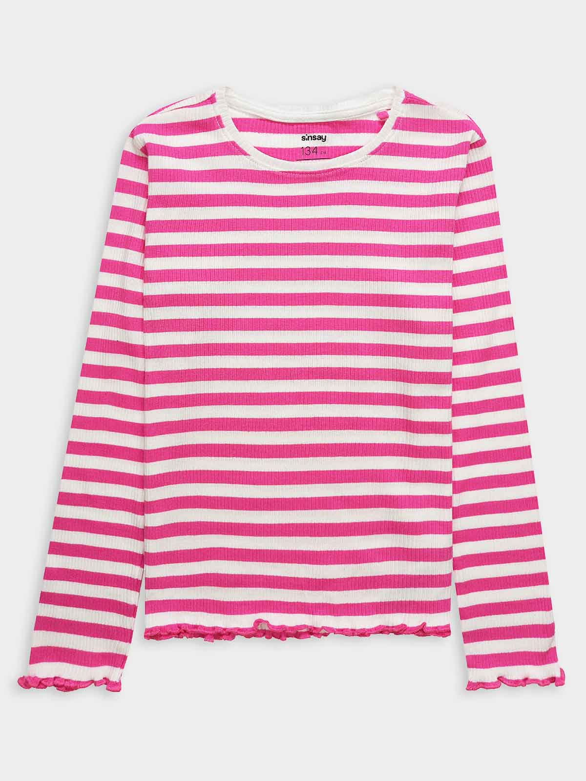 Girls Striped Rib Top
