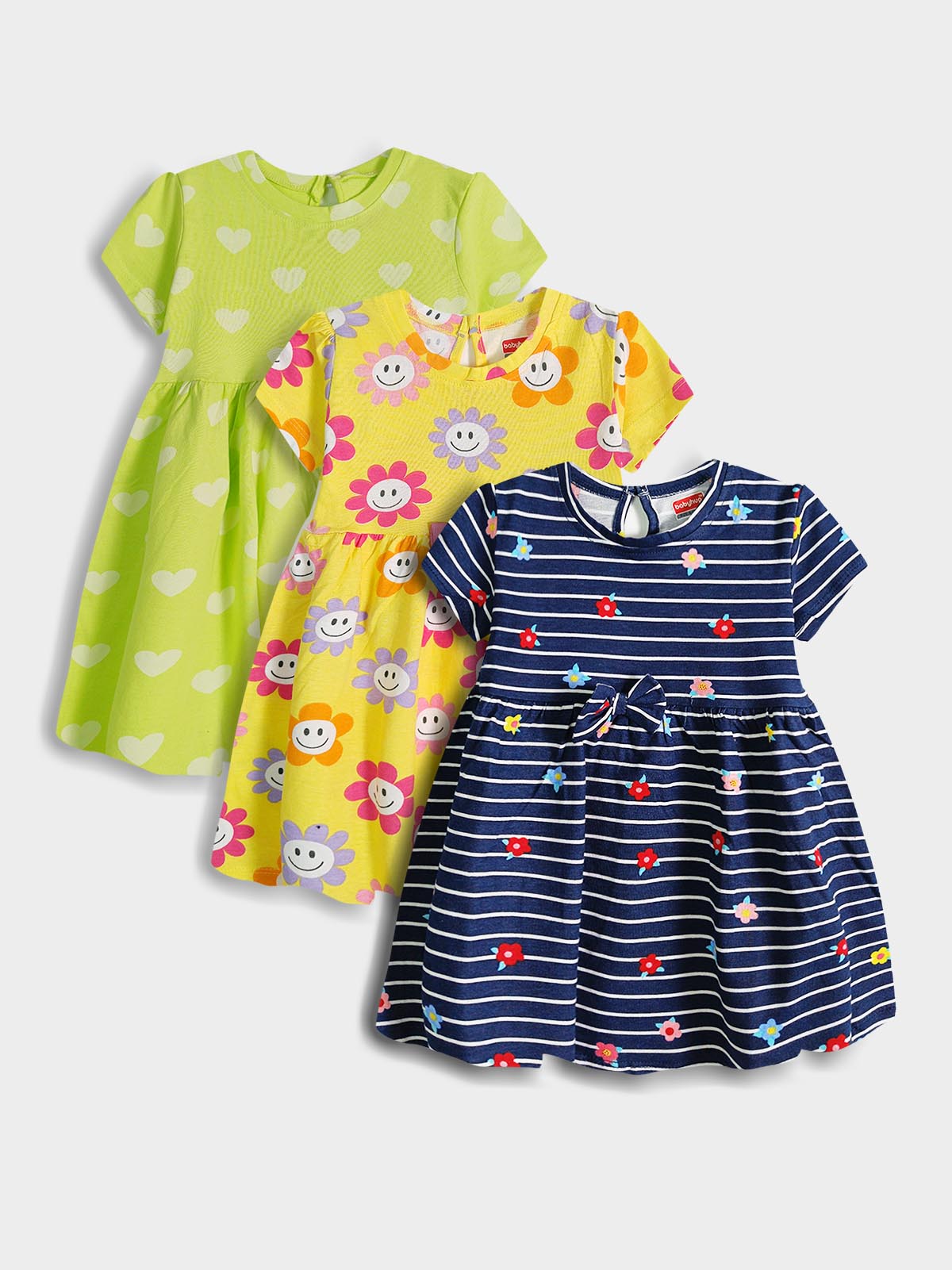 Girls Printed Dress Mixed