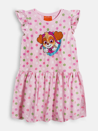 Girls Printed Lilac AOP Dress