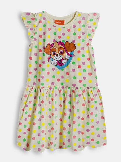 Girls Allover Printed Knit Dress