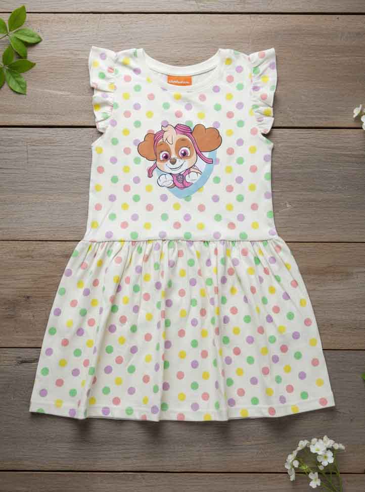 Girls Allover Printed Knit Dress