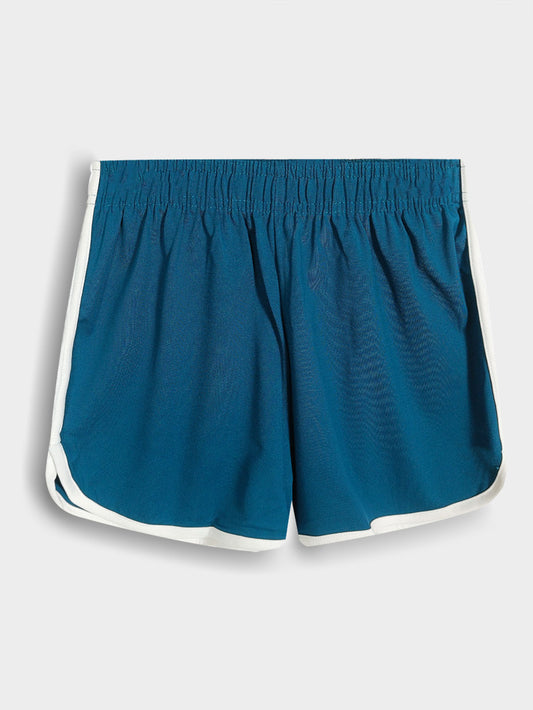 Girls Dry-Fit Stretch Blue Shorts