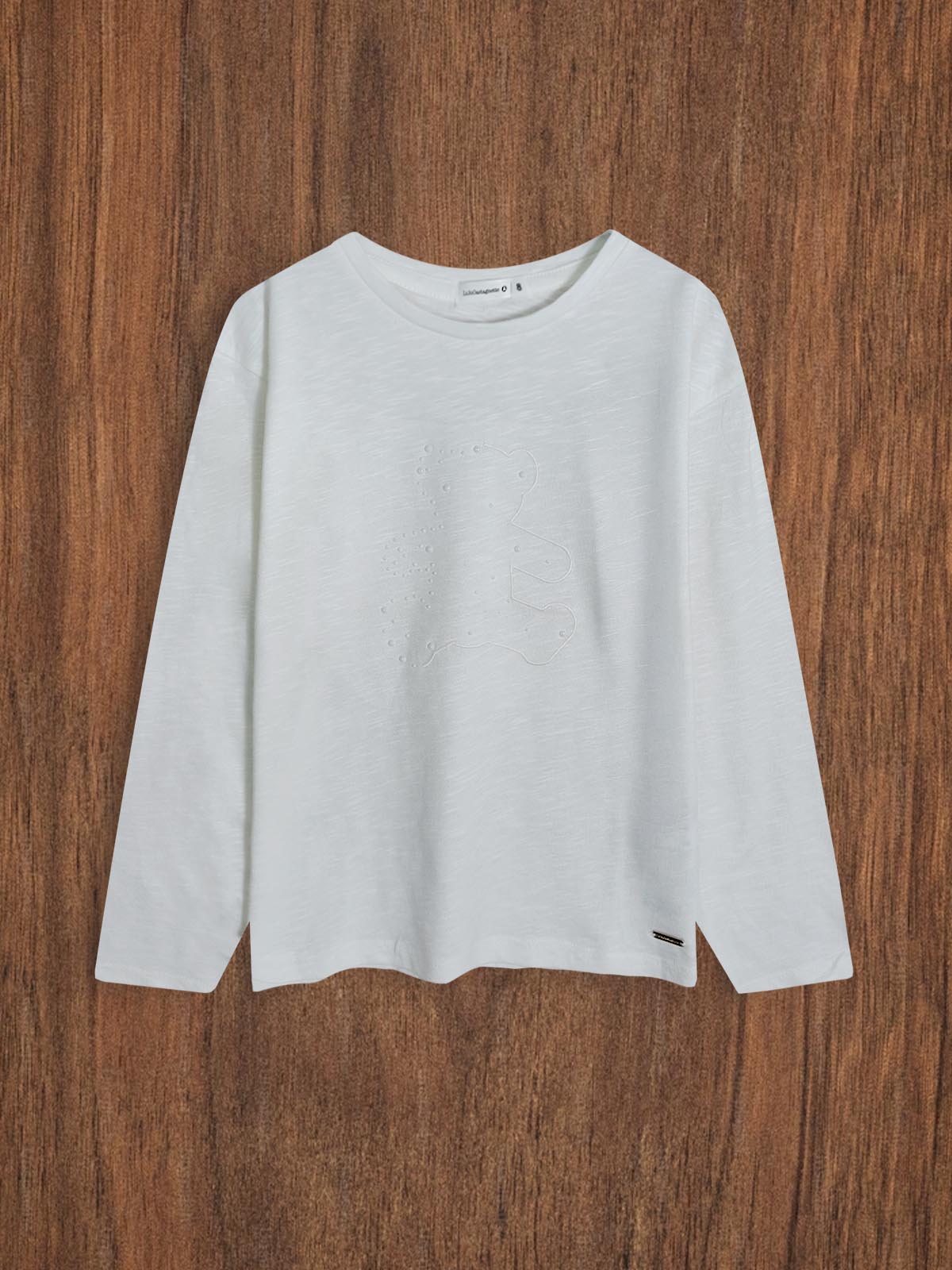 Girls Long Sleeve Slub Yarn Top