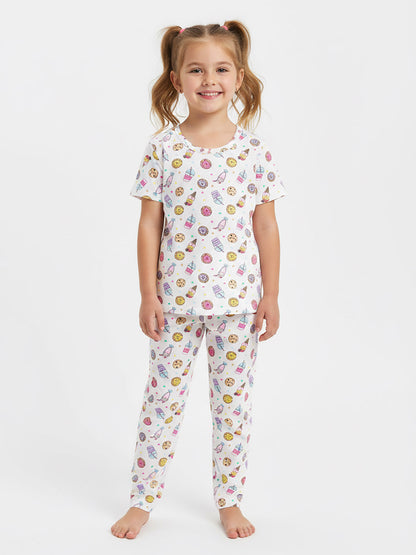 Girls Printed Pyjama Sets
