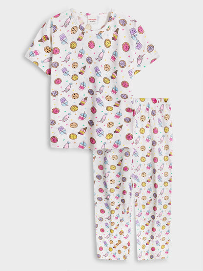 Girls Printed Pyjama Sets