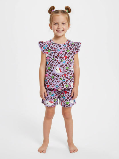 Girls AOP Shorts Set