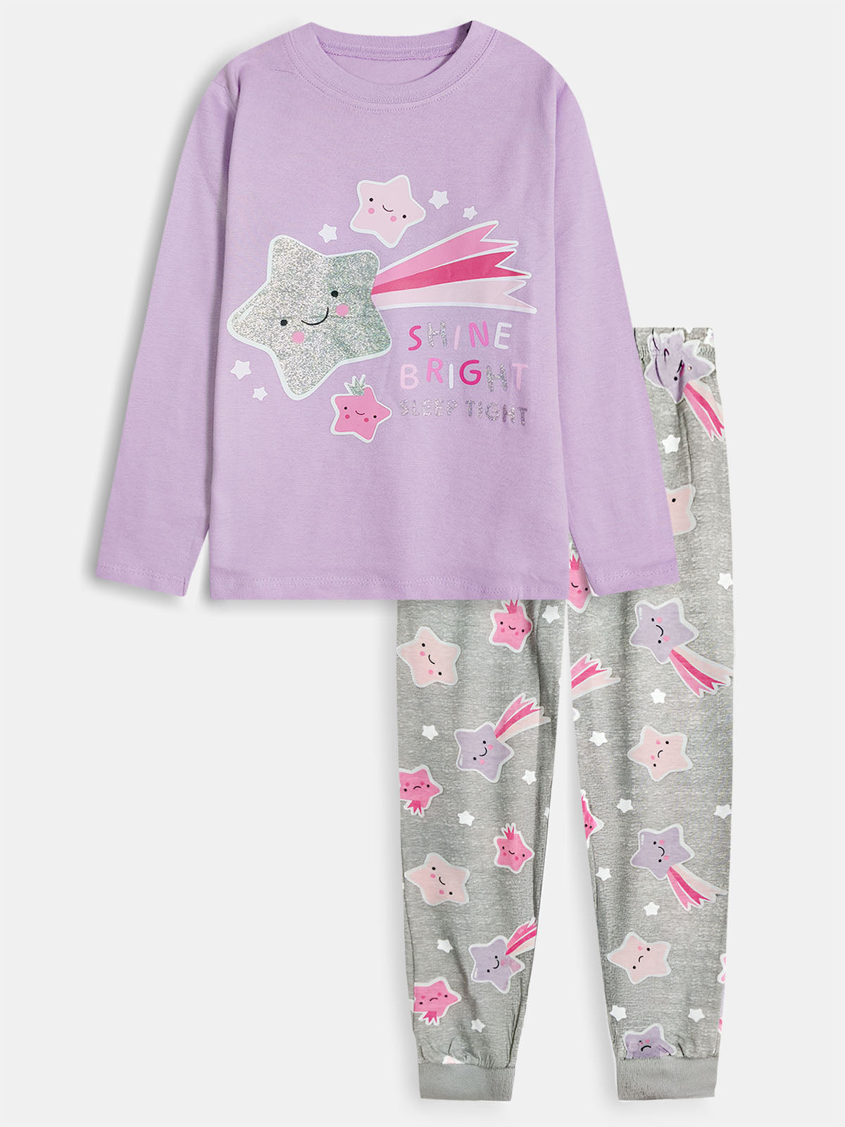 Girls Printed Pyjama Set