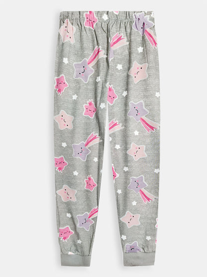 Girls Printed Pyjama Set