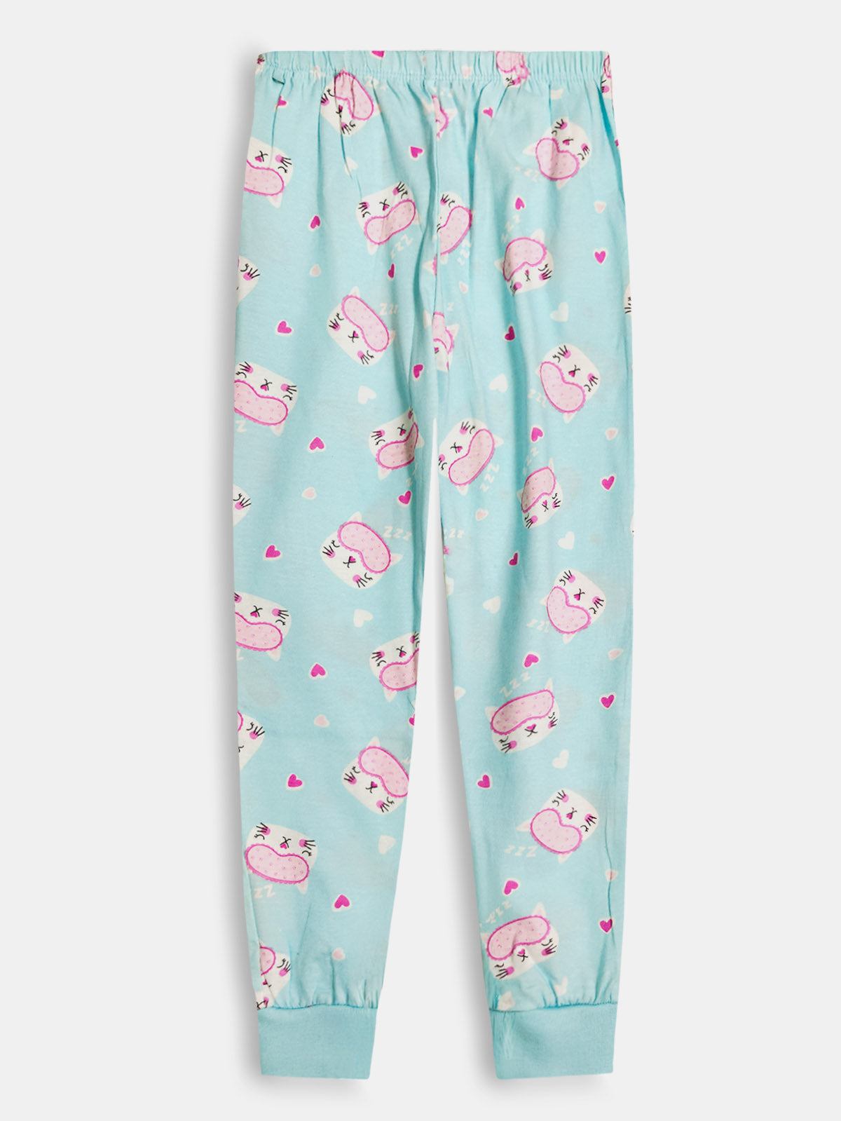 Girls Printed Pyjama Set | Kids Wholesale Nightwear | G22163C