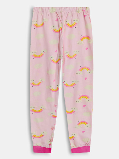 Girls Printed Pyjama Set