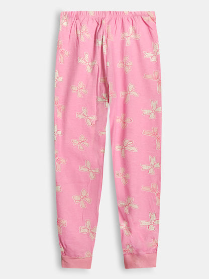 Girls Printed Pyjama Set