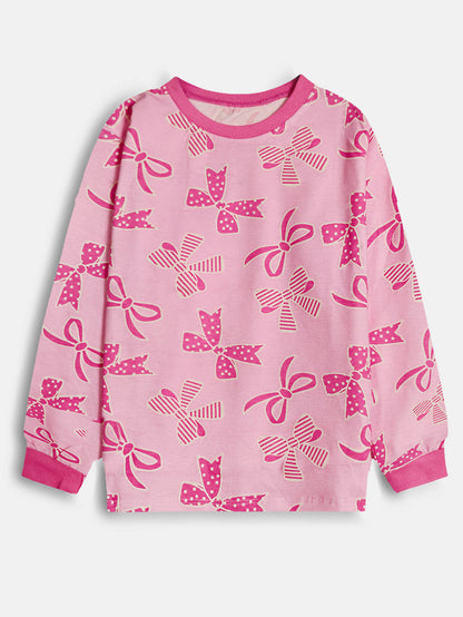 Girls Printed Pyjama Set