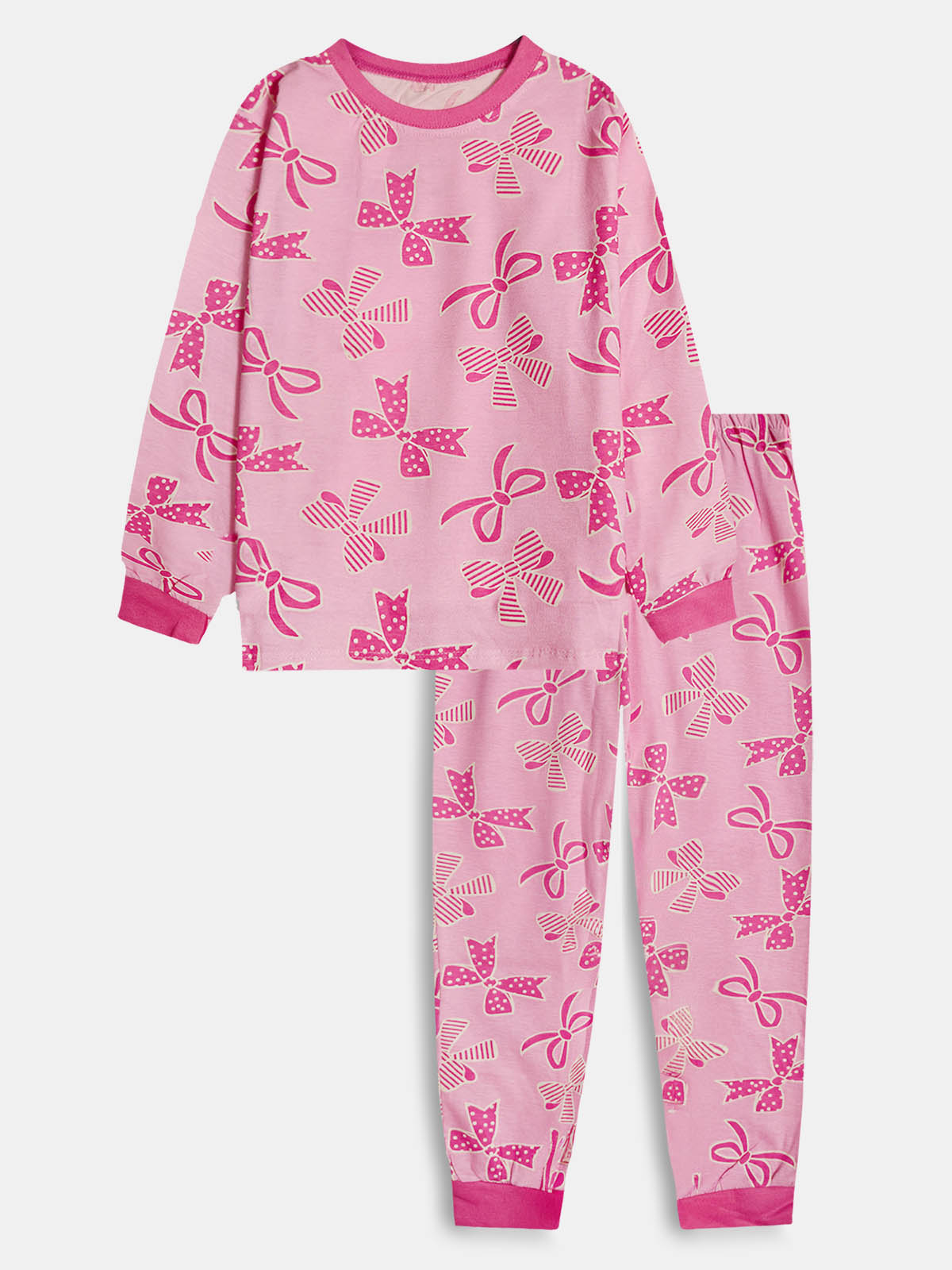 Girls Printed Pyjama Set