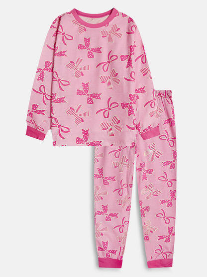 Girls Printed Pyjama Set