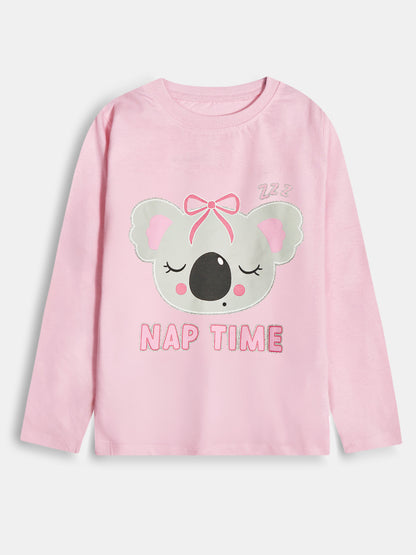 Girls Printed Pyjama Set