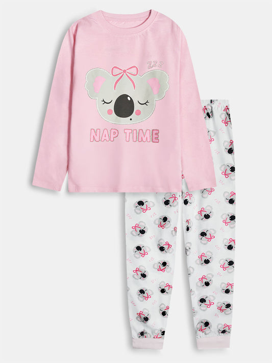 Girls Printed Pyjama Set