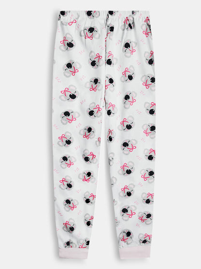 Girls Printed Pyjama Set