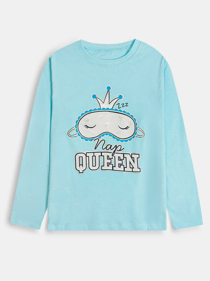 Girls Printed Pyjama Set