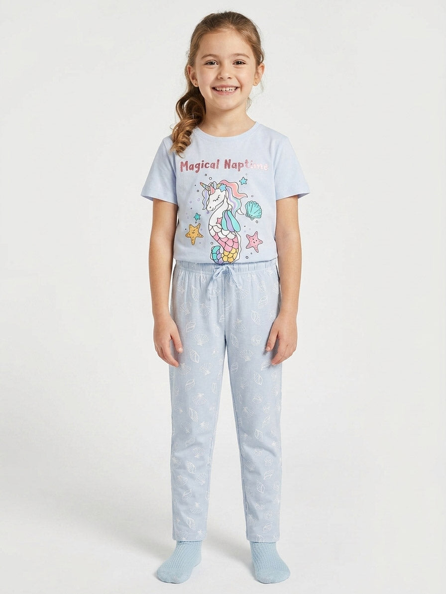 Girls Printed Pyjama Sets