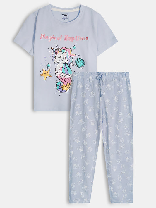 Girls Printed Pyjama Sets
