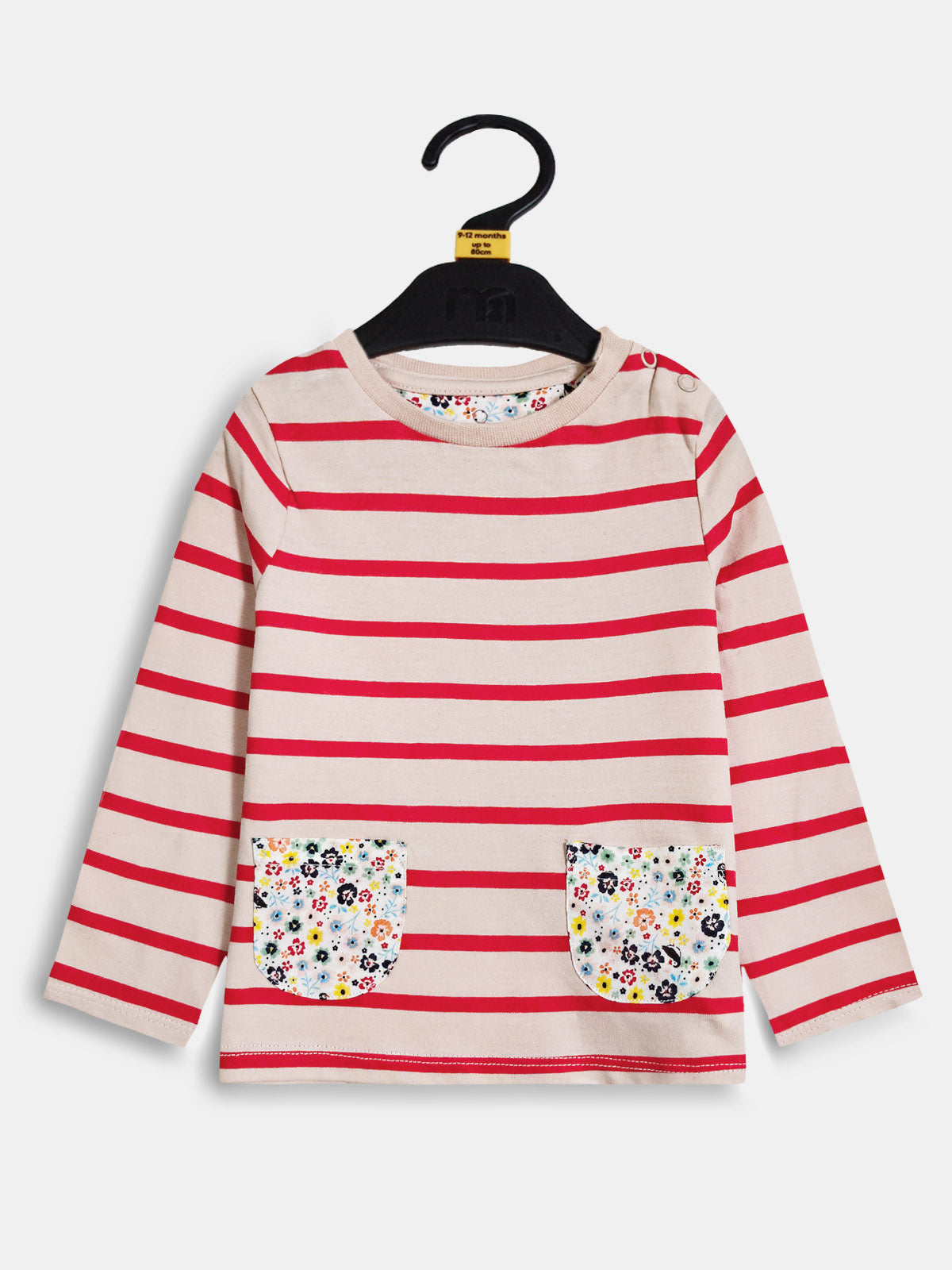 Girls Long Sleeve Striped Top